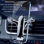 BUDK Triangle Gravity Sensor Car Phone Bracket Car Air Vent Navigation Holder, Buckle Model, Adhesive Model, Suction Cup Base Model, Bent Suction Cup Base Model, Hook Model