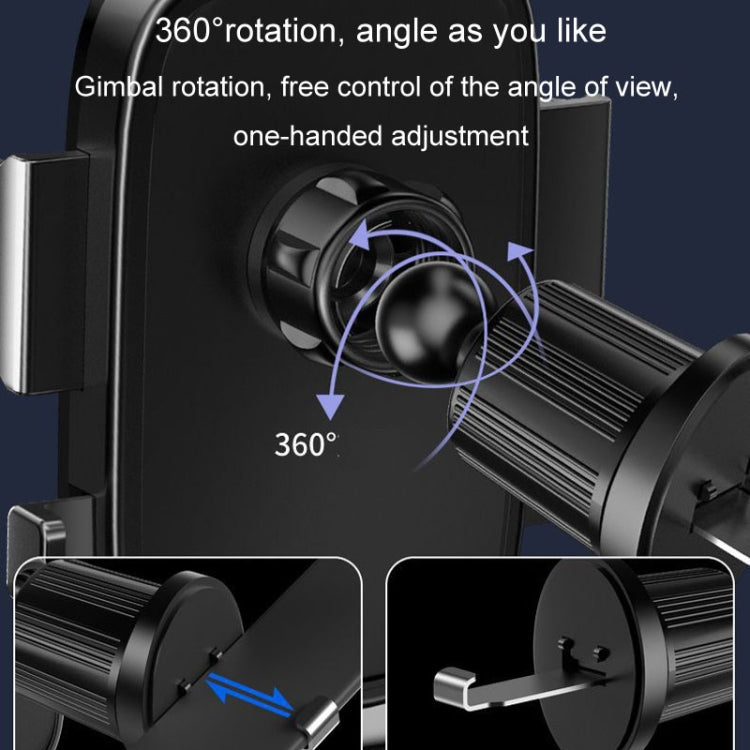 BUDK Anti-shake Car Phone Bracket Car Navigation Air Vent Fixed Gravity Support Stand