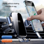 BUDK Anti-shake Car Phone Bracket Car Navigation Air Vent Fixed Gravity Support Stand