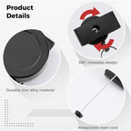 360 Degree Rotatable Heavy Duty Retractable Keychain with Belt Clip, ABS  Material, Metal Material