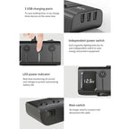 120W Digital Display Cigarette Lighter Car Fast Charging Charger