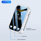 5 In 1  Air Quality Monitor TVOC HCHO CO2 Detector Temperature Humidity Tester, D7