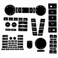 For 2005-2010 Volkswagen Touareg/Passat Steering Wheel Window AC Switch Button Repair Sticker