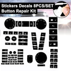 For 2005-2010 Volkswagen Touareg/Passat Steering Wheel Window AC Switch Button Repair Sticker