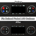 2sets For Audi A4/B6/B7 2000-2004 Car Air Conditioning Button Panel Sticker, For Audi A4/B6/B7 2000-2004