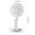 F200 Foldable Remote Control Wall-mounted Fan LED Light Desktop Rotating Fan, Regular Model