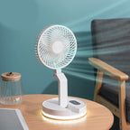 F200 Foldable Remote Control Wall-mounted Fan LED Light Desktop Rotating Fan, Regular Model