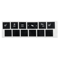 For Jeep Cherokee/Commander Car Seat Heating Switch Sticker