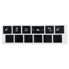 For Jeep Cherokee/Commander Car Seat Heating Switch Sticker