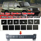 For Jeep Cherokee/Commander Car Seat Heating Switch Sticker