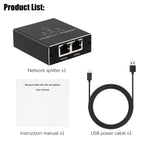Gigabit Network Splitter Network Sharer RJ45 Network Cable Splitter, 1 To 3, 1 To 4