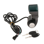 Electrical Vehicle Scooter Disconnect Switch Assembly With Keys Digital Display Start Switch, Switch Assembly With Keys