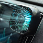 F11 Car USB Colorful Gradient Light Cooling Fan Automotive Interior, Black, Khaki