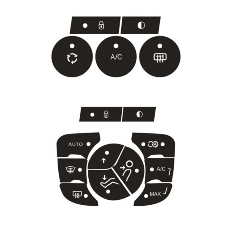 For Citroen C4L 2014-2018 Air Conditioning Door Lock Button Repair Sticker