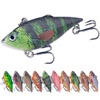 10colors /Set HENGJIA VI101 Painted VIB Dummy Lure Lua Submerged Baits, 6.4cm 8g