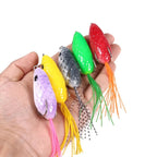 5colors /Set HENGJIA FO035 Lua Snake Skin Thunder Brogue Dummy Bait Blackfish Fishing Bait, 6cm 10g