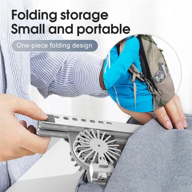 C9 Pro RGB Ambient Light Foldable Fan Cooling Laptop Aluminum Alloy Heightening Stand, Silver, Pink, Gray