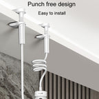 Punch-Free Surveillance Camera Mounting Bracket Cabinet Ceiling Rack, White 50cm, Black 50cm, White 110cm, Black 110cm