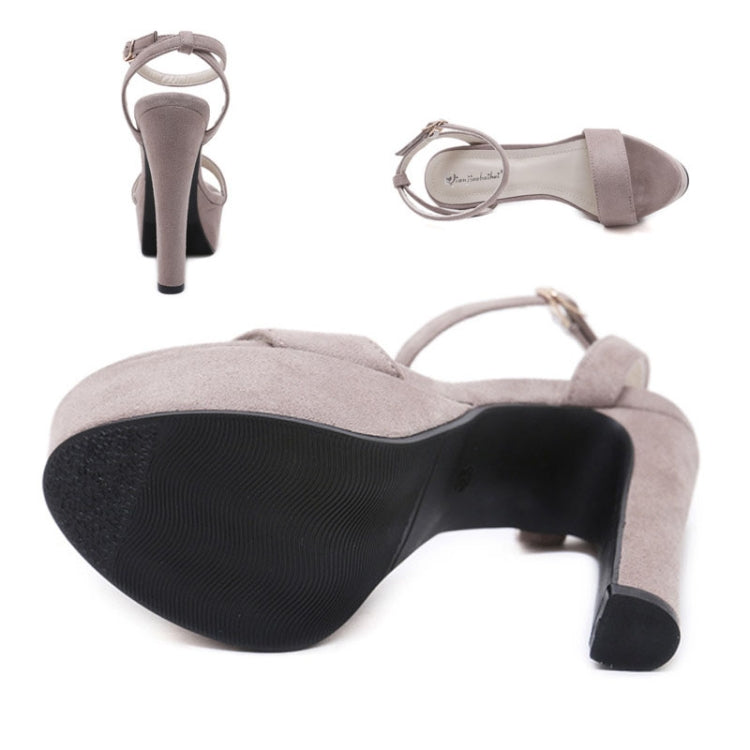 Women Sexy High Heels Chunky 14cm Waterproof Platform Sandals Show Shoes, 38, 40
