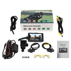 3 inch Motorcycle High-definition Dual-lens Driving Recorder, SE300