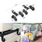 30cm Stainless Steel Extended Car Seat Back Hook Car Clothes Hanger