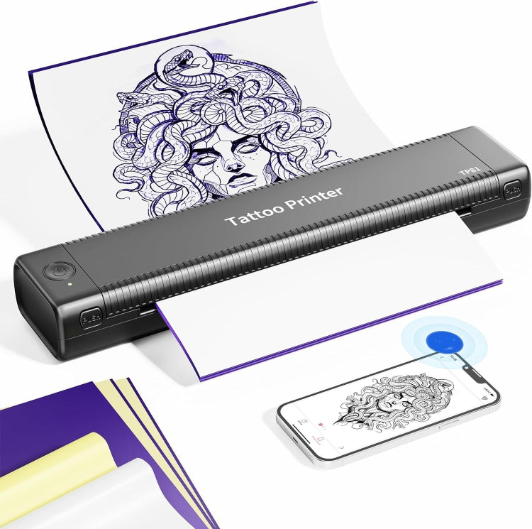 Phomemo TP81 A4 Wireless Thermal Printer Tattoo Template Printer, TP81 Tattoo Printer
