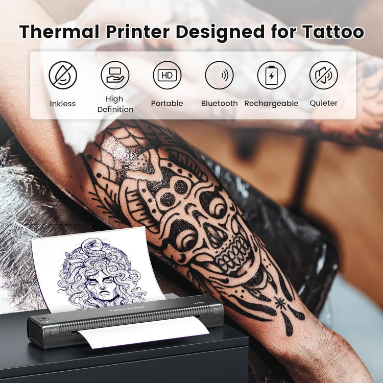Phomemo TP81 A4 Wireless Thermal Printer Tattoo Template Printer, TP81 Tattoo Printer