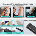 Phomemo TP81 A4 Wireless Thermal Printer Tattoo Template Printer, TP81 Tattoo Printer