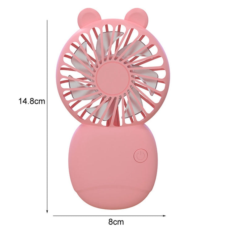 Summer Cartoon Pocket Handheld Stand Fan Rechargeable Silent Mini Fan