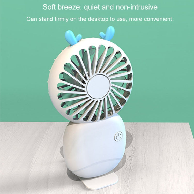 Summer Cartoon Pocket Handheld Stand Fan Rechargeable Silent Mini Fan