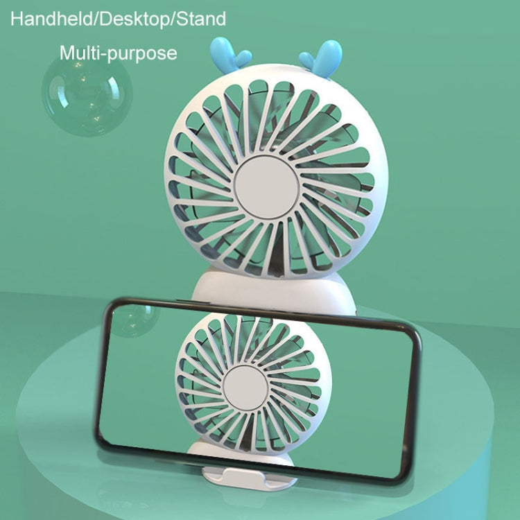Summer Cartoon Pocket Handheld Stand Fan Rechargeable Silent Mini Fan
