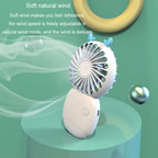 Summer Cartoon Pocket Handheld Stand Fan Rechargeable Silent Mini Fan
