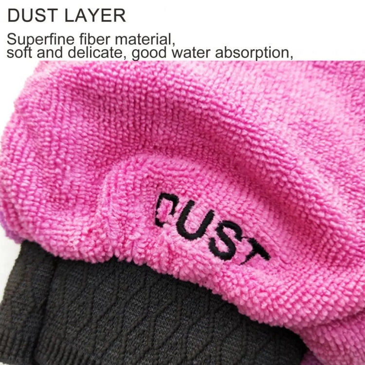 3 in 1 Multifunctional Car Waxing Thickened Cleaning Gloves, 15x24cm