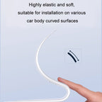 HAOCAI 40cm Car Door Anti-collision Strip Door Edge Bumper Protector, 2pcs Transparent, 2pcs Black, 4pcs Transparent, 4pcs Black, 8pcs Transparent, 8pcs Black