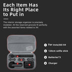 For Insta360 X5 / X4 aMagisn Medium Storage Bag Clutch Bag Protective Case, Medium