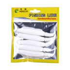 5pcs /Pack HENGJIA SO109 Spaghetti Worm Soft Bait Spiral Fishing Dummy Lures, 10cm 7g