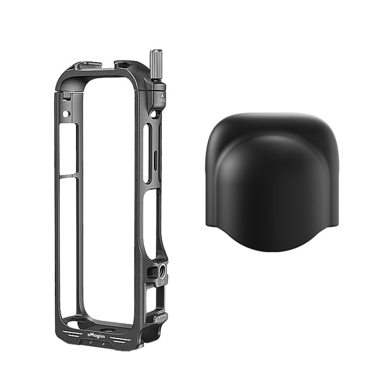 For Insta360 X4 AMagisn Metal Protective Housing Frame 2 Claws Rabbit Cage, 2 Claws Version