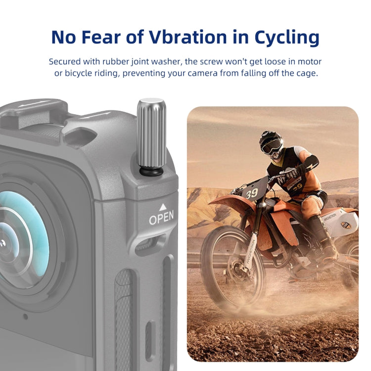 For Insta360 X4 AMagisn Metal Protective Housing Frame 2 Claws Rabbit Cage, 2 Claws Version