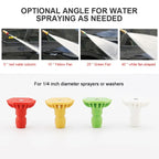 High-pressure Car Washer Nozzle Fan-shaped 1/4 Quick Plug Connector Water Rifle Parts, 0 Degree (1.1 Nozzle), 15 Degree (1.1 Nozzle), 25 Degree (1.1 Nozzle), 40 Degree (1.1 Nozzle), 0 Degree (1.2 Nozzle), 15 Degree (1.2 Nozzle), 25 Degree (1.2 Nozzle) ...