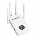 COMFAST 762AC 1200Mbps WiFi Signal Booster Dual Band WiFi Repeater with OLED Display Screen, CF-WR762AC