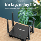 COMFAST CF-N5 V2  1200Mbps WiFi6 Dual Band Wireless Router With Gigabit Ethernet Port, 4x5dBi Antenna, CF-N5 V2 US Plug, CF-N5 V2 EU Plug