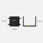 COMFAST CF-N5 V2  1200Mbps WiFi6 Dual Band Wireless Router With Gigabit Ethernet Port, 4x5dBi Antenna, CF-N5 V2 US Plug, CF-N5 V2 EU Plug