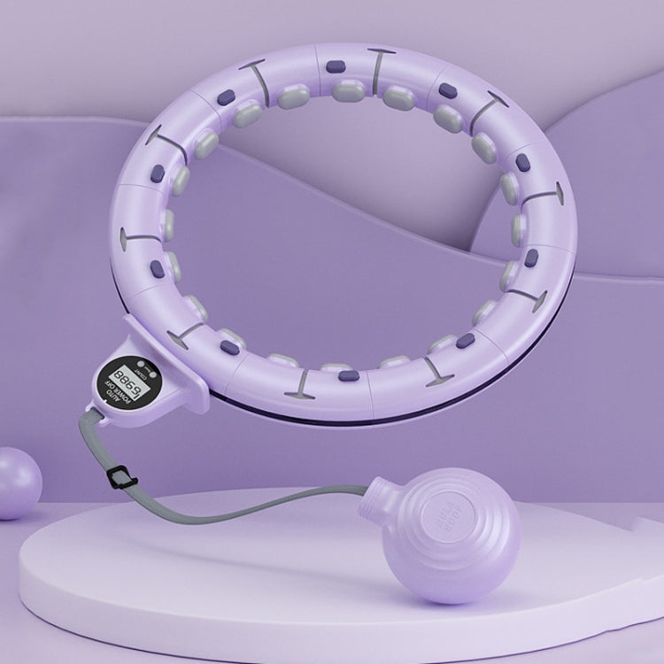 Intelligent Detachable Digital Display Counting Fitness Circle, 65-80cm Purple, 65-90cm Purple, 65-110cm Purple, 65-80cm White, 65-90cm White, 65-110cm White, 65-80cm Green, 65-90cm Green, 65-110cm Green