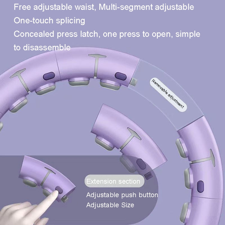 Intelligent Detachable Digital Display Counting Fitness Circle, 65-80cm Purple, 65-90cm Purple, 65-110cm Purple, 65-80cm White, 65-90cm White, 65-110cm White, 65-80cm Green, 65-90cm Green, 65-110cm Green