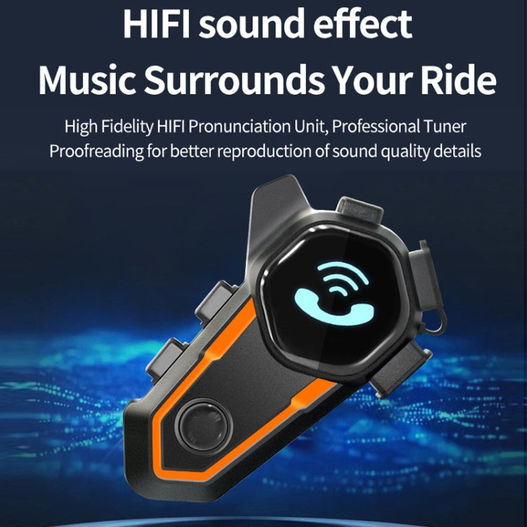 Motorcycle Noise Reduction Waterproof Helmet Cycling Bluetooth Headphones, V11S