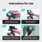 TELESIN Quick Release Universal Backpack Clip Magnetic Backpack Mounting Bracket