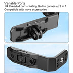 For Insta360 X4 / X3 Hepail Horizontal And Vertical Shooting Quick Release Metal Magnetic Bracket, AC45