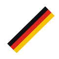 2pcs Steering Wheel Three-color Label Car Modification Film, German Flag, For BMW M Style, France Flag, Italian Flag, Russian Flag
