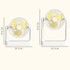 Portable Retractable USB Home Desktop Fan Large Wind Power Outdoor Ceiling Fan, Plug-in Model, Charging Model
