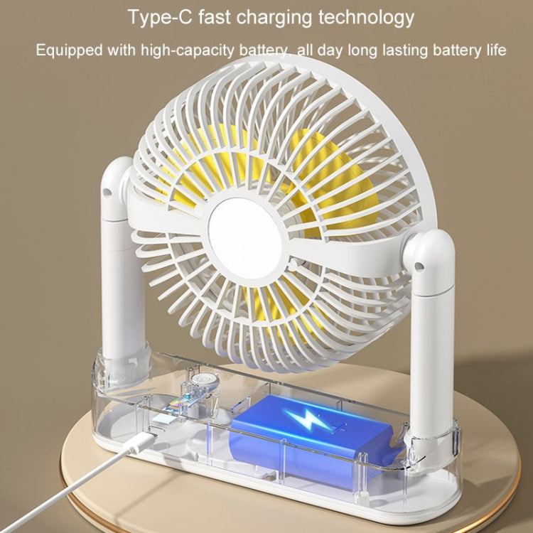 Portable Retractable USB Home Desktop Fan Large Wind Power Outdoor Ceiling Fan, Plug-in Model, Charging Model